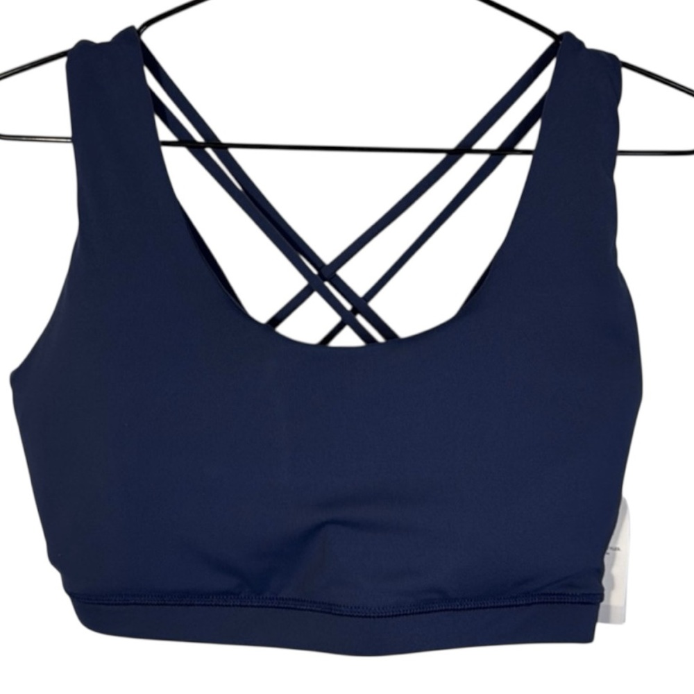 Cotton On Sports Tank Blue Crop Pull-On Criss-Cross in Size 12 NWT